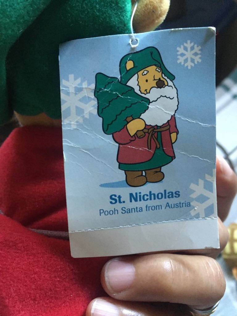 Pooh Santa in Austria (Category: Plushies & Soft Toys) located in Antipolo. Submitted by gclassy (Listing ID 1434994699, Image 3). Description: good condition rfs decluttering.
