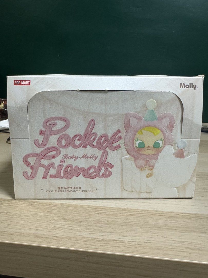 Pop Mart Molly Pocket Friends Blind Box (Category: Designer & Blind Box Toys) located in Paranaque City. Submitted by meggy0124 (Listing ID 1434914060, Image 1). Description: - PHP 3,000 set take all - PHP 550 each - Pop Mart Molly Pocket Friends blind box set - Opened box - Each blind box contains a single vinyl plush pendant - 6 different designs Note: purple and yellow molly were used once only 😉 the rest good as new.