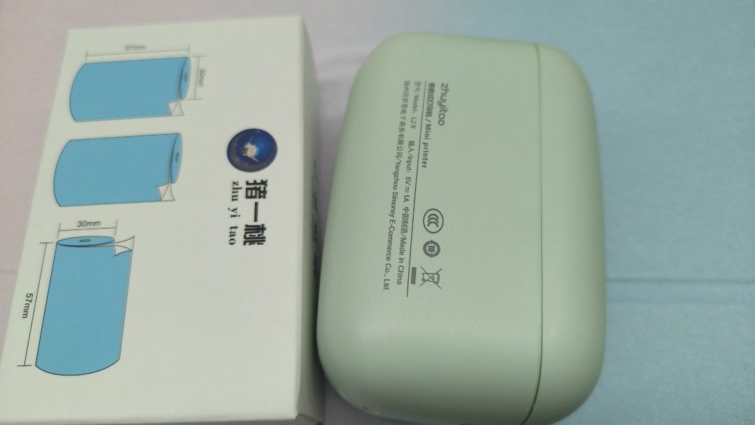 Portable Bluetooth Mini Printer with Sticker Paper439452843775764484