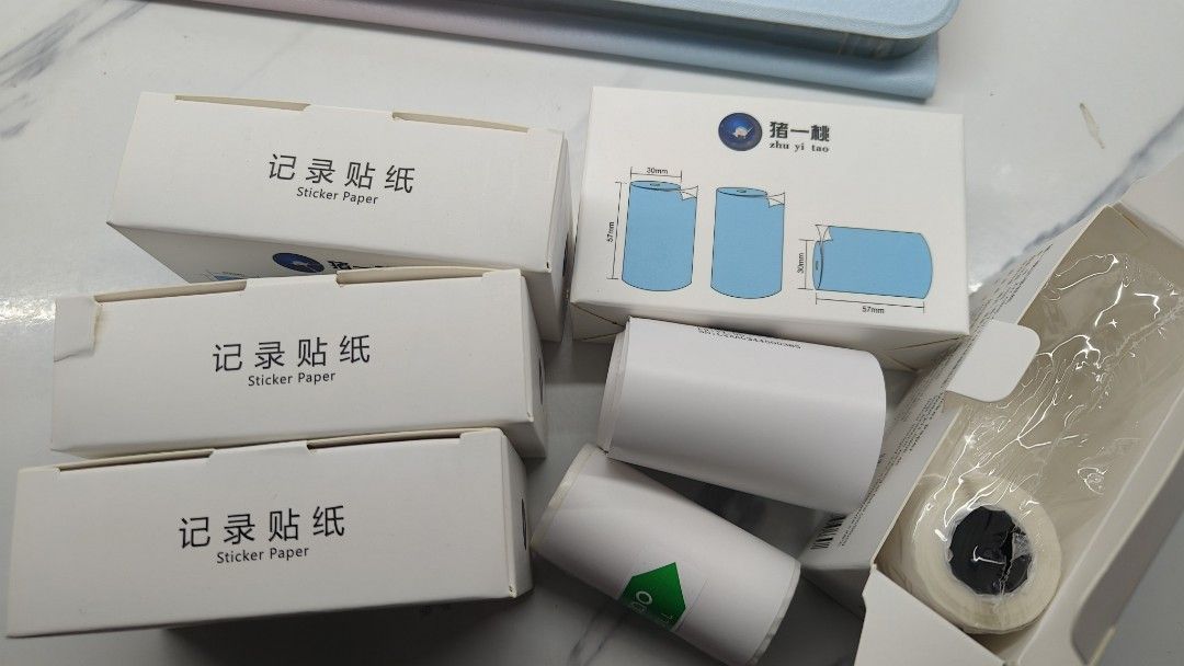 Portable Bluetooth Mini Printer with Sticker Paper439452843775764481