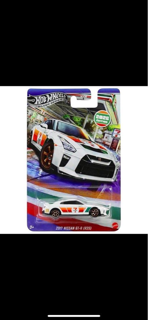 [PRE ORDER] Hot Wheels 2017 Nissan GT-R (R35) 7-Eleven Silver Series ...