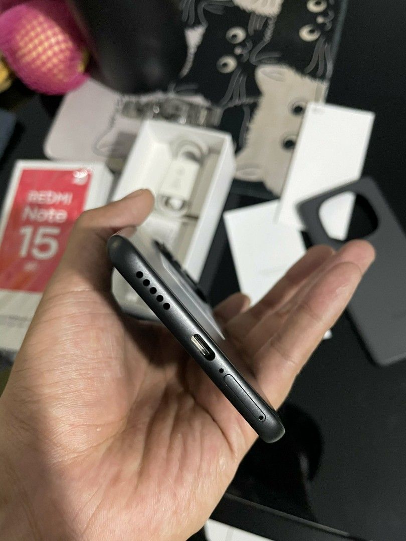 Redmi note 15 (Category: Xiaomi) located in Manila. Submitted by max.007 (Listing ID 1434901865, Image 3). Description: FOR SALE BRANDNEW CONDITION XIAOMI REDMINOTE 15 5G !! 8GB - 256GB 5G PO 5G 3 CYCLE COUNT PALANG 100 PERCENT BATTHEALTH NO GASGAS NO DENTS PAG MAY NAKITA KA KAHIT ISA SAYO NA COMPLETE WITH BOX ORIGINAL CHARGER AND MANUALS MEETUPS BELOW SM NORTH SM GRAND WEST AVE PALTOK QUEZON CITY COMMONWEALTH PICK UP SA BAHAY QUICK SPECS BELOW T