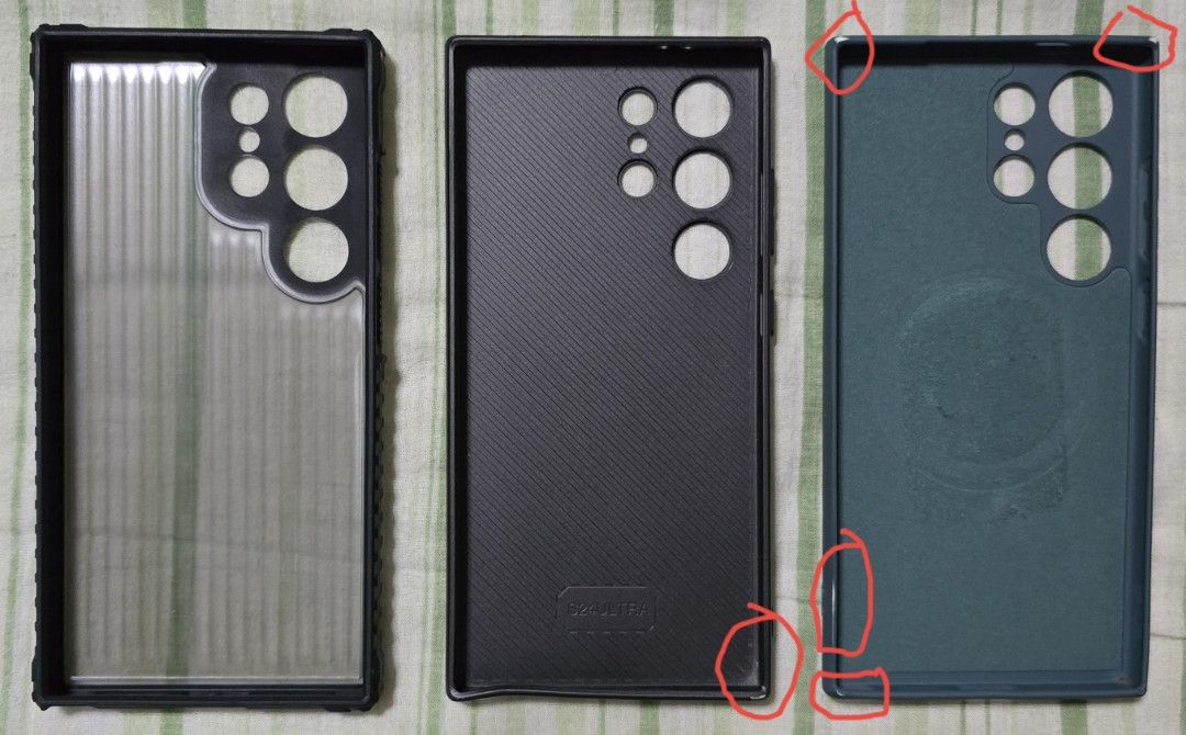 Samsung S24 Ultra Cases (Category: Cases & Sleeves) located in Quezon City. Submitted by limbertqc (Listing ID 1434984254, Image 3). Description: Package sale all 3 pieces..
