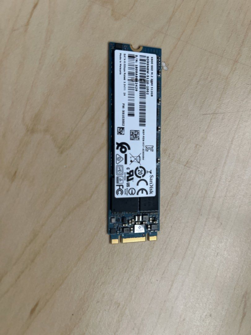 SanDisk NVME M.2 2280 512GB SSD