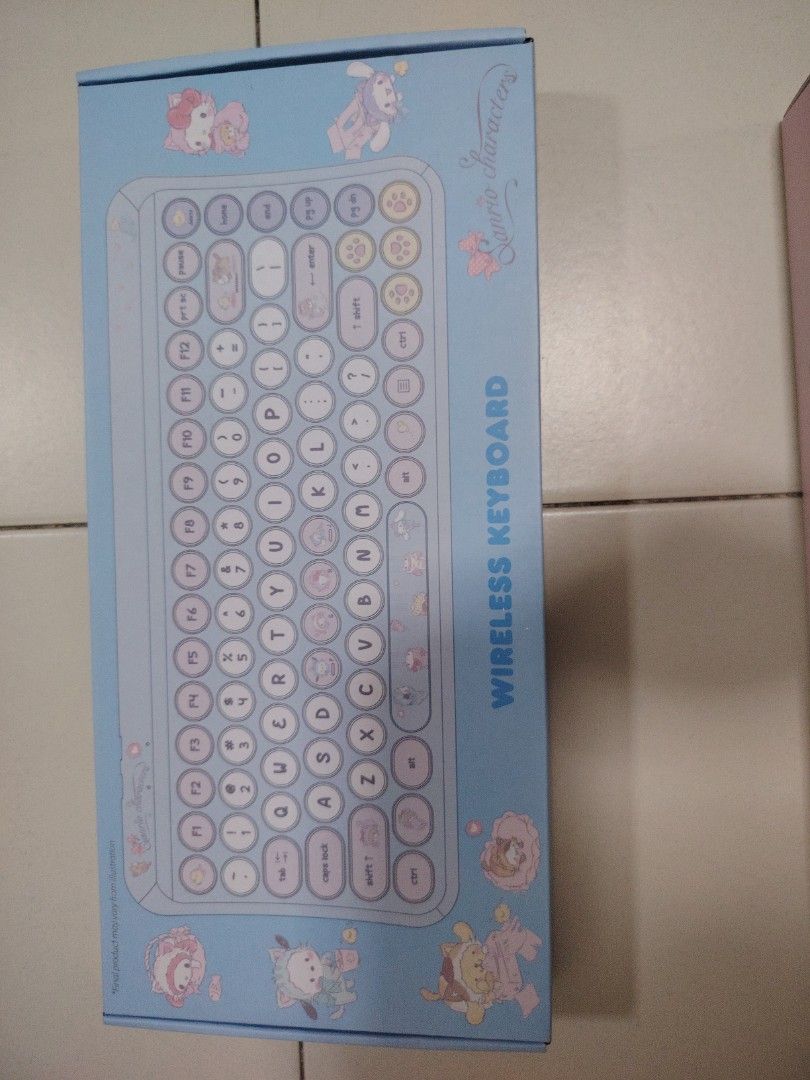 Sanrio Cinnamoroll / Hello Kitty Wireless Keyboard - Pink/Blue439457494190018562