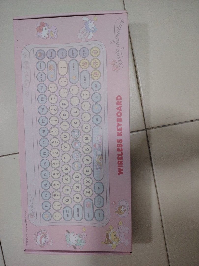 Sanrio Cinnamoroll / Hello Kitty Wireless Keyboard - Pink/Blue439457494190018561