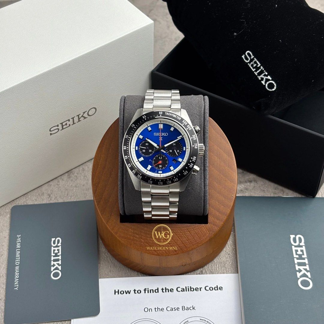 Seiko Prospex Chronograph SSC931 (Category: Men's Watches) located in Manila. Submitted by drhanlie (Listing ID 1434965360, Image 3). Description: Seiko Prospex Speedtimer Chronograph Special Edition - US Exclusive 📈 SSC931 ⌚️ FOR ONLY ₱30,490 ✅ Movement: V192 Solar Crystal: Sapphire Diameter: 41.4mm Condition: Brand new Inclusions: Watch, box, and papers Guaranteed Original (money back guarantee) 💯 MOD: Meet up (within Manila), pick-up, shippi