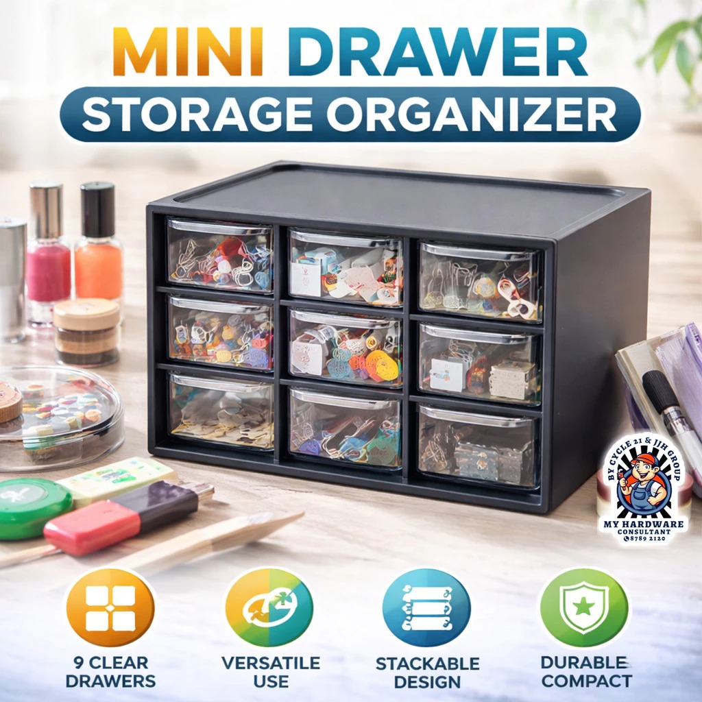 SG Fast Delivery Stackable Desktop Organiser Multi Use 9D/39D Drawer ...