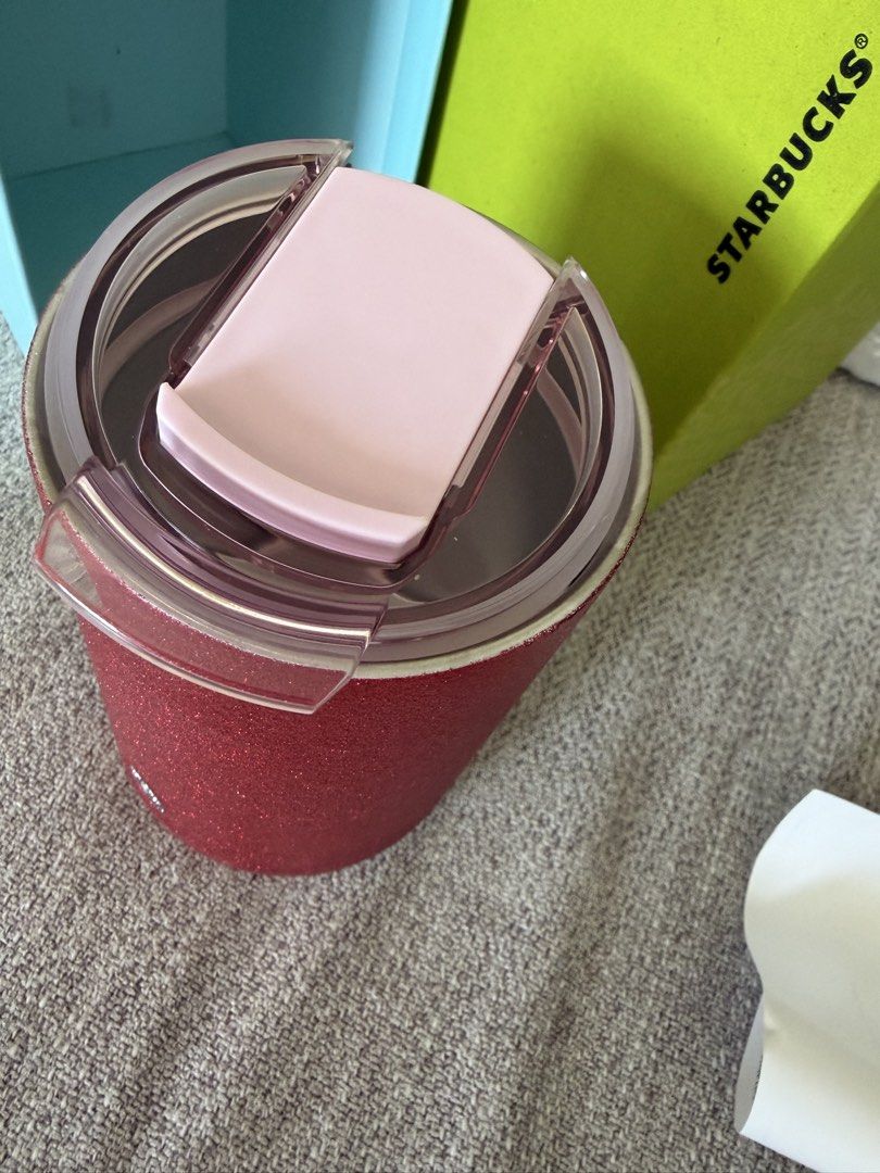 Starbucks Red Glitter Tumbler with Lid439623005840363521