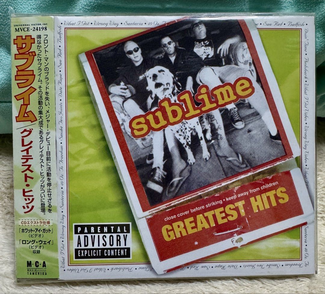 Sublime Greatest Hits CD (Category: CDs & DVDs) located in Pasig City. Submitted by proteinboy6 (Listing ID 1434988027, Image 1). Description: 🔥 FOR SALE: Sublime – Greatest Hits (CD) 🔥 💿 NM Condition ✨ ✔️ Made in Japan 🇯🇵 – exceptional sound quality 🔊 ✔️ Includes OBI strip 🎌 – collectible piece ✔️ Clean and well kept 🔥 Featuring iconic hits: • “What I Got” ☀️ • “Santeria” 🌴 • “Wrong Way” ⚡ • “40oz. to Freedom” 🍺 • “Date Rape” 🎶 • “Bad
