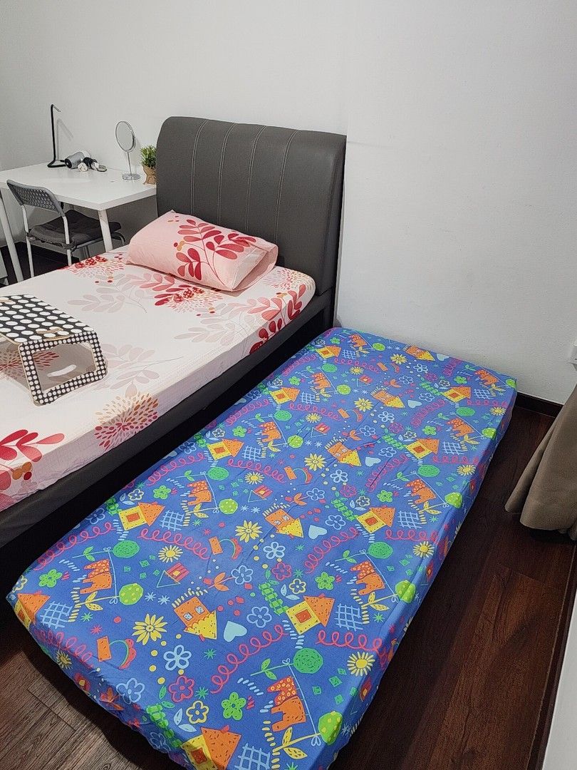 Super Single Bed Frame with Pull-Out Mattress439468713680588802