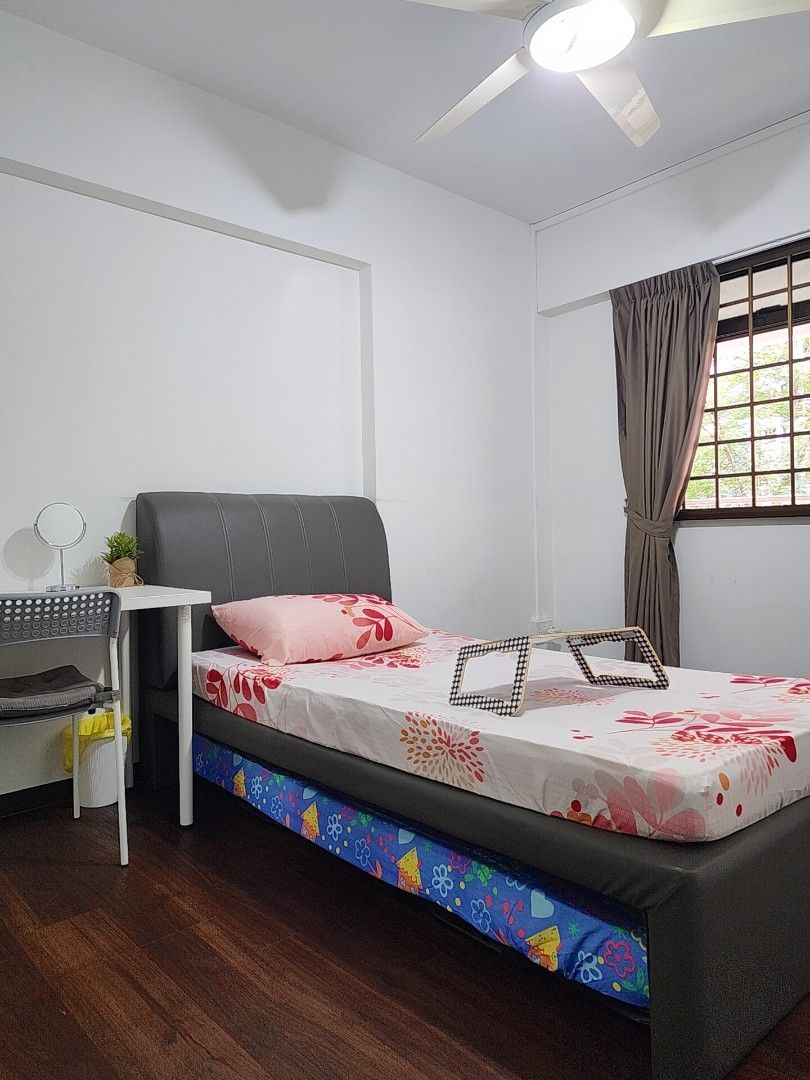Super Single Bed Frame with Pull-Out Mattress