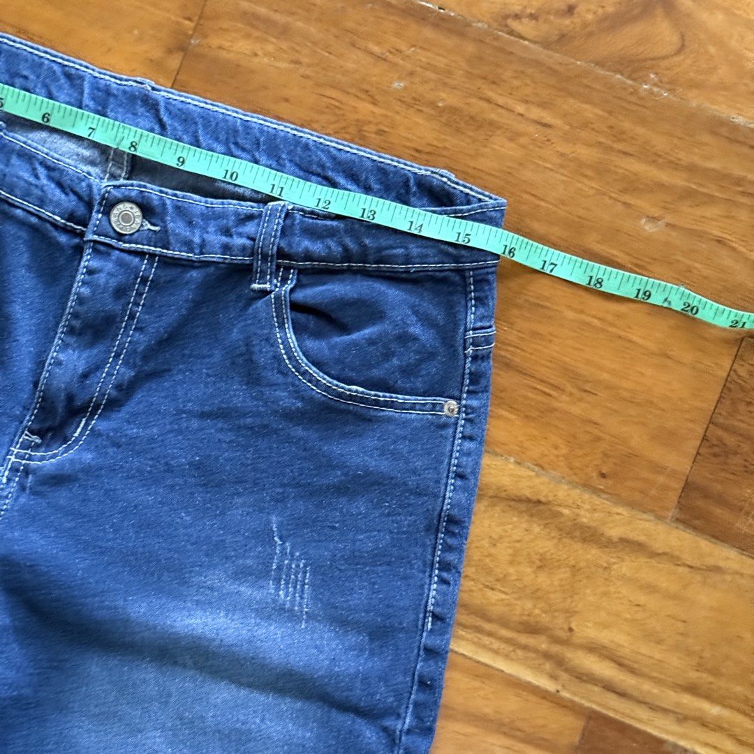 Take All Thailand Denim Culottes (Category: Jeans) located in Davao. Submitted by keirousel (Listing ID 1434865669, Image 3). Description: - Classic blue denim culottes - Semi wide-leg style - Raw hem detail - Button and zipper closure - Front and back pockets - Waist: 28-30 inches - Length: 33 inches - Comfortable and stylish - Same size and length. I tend to buy two of the same kind just in different color/variation. Rest assured, these are sti