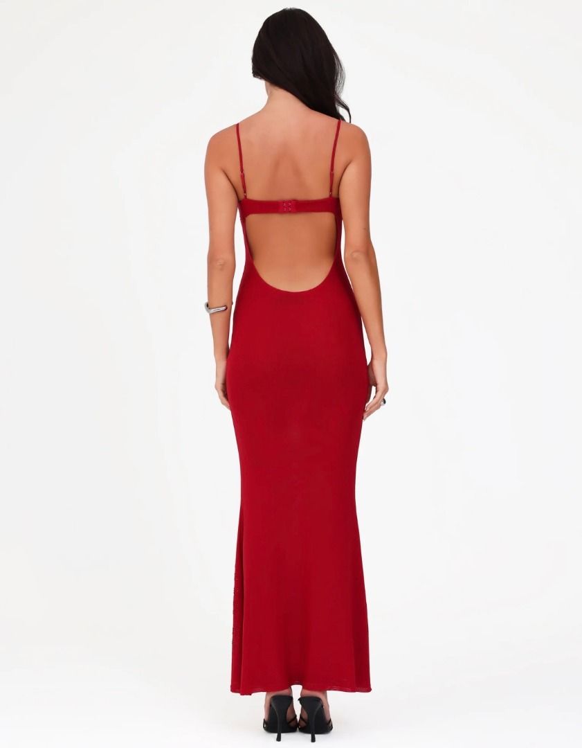 Tiger Mist Octavia Maxi Dress - Cherry Red (Category: Dresses) located in Muntinlupa City. Submitted by clauisstuff (Listing ID 1434912310, Image 2). Description: [BRAND NEW] Tiger Mist Best-Selling Octavia Dress Never worn! Complete with tags and perfect for summer! ☀️ Original Price: AUD$109 (PHP 4800) - Size L, true to size - Material is very stretchy, buttery feel - Spaghetti straps (adjustable) - Open back design - Embellished bodice and ski