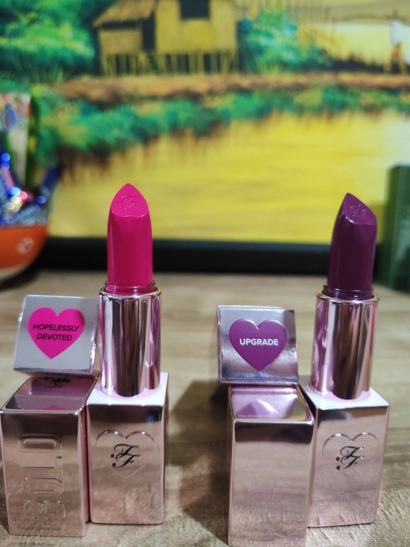 Too Faced lipstick full size UPGRADE / HOPELESSLY DEVOTED (Category: Makeup) located in Marikina City. Submitted by myspace1971 (Listing ID 1434936087, Image 1). Description: 👉 PLEASE READ 💯% Guaranteed authentic STOCKS Upgrade 1 HOPELESSLY devoted 1 🫱👉 On hand /AVAILABLE/AVAILABLE/AVAILABLE🫱unless marked SOLD LOCATION📍MARIKINA ✅ Pay first before shipping ✅ Payment via G cash ✅ SF courtesy of buyer 🚛LBC 🏍️Lalamove.