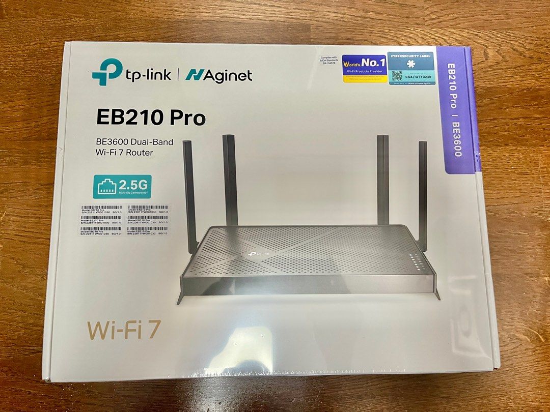TP-Link Aginet EB210 Pro BE3600 Wi-Fi 7 Router