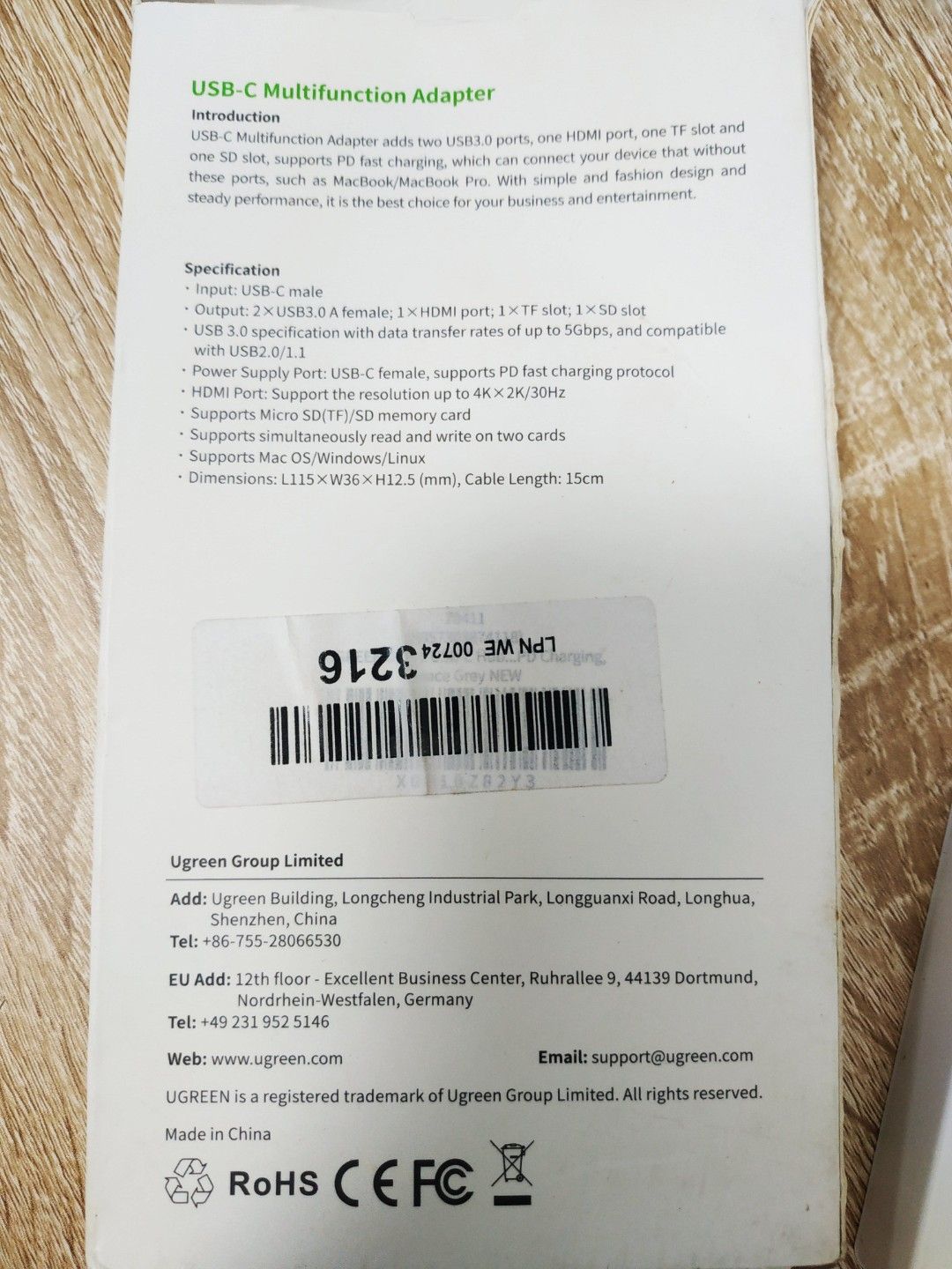 Ugreen USB-C Multifunction Adapter439438040179691522