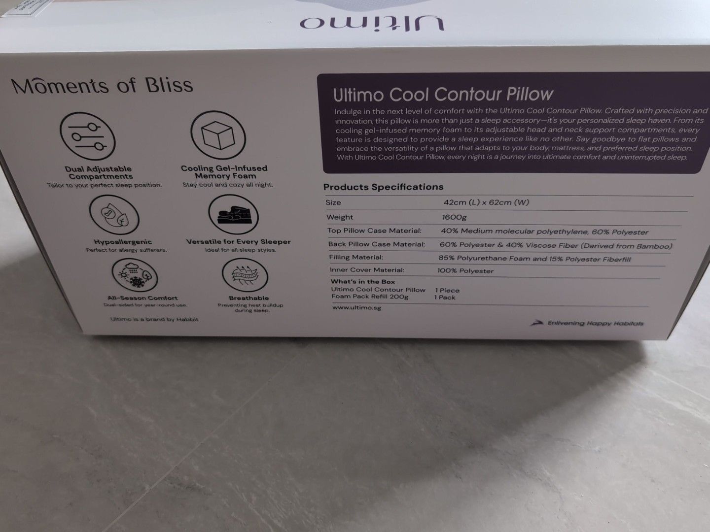 Ultimo Cool Contour Pillow439484826990028801