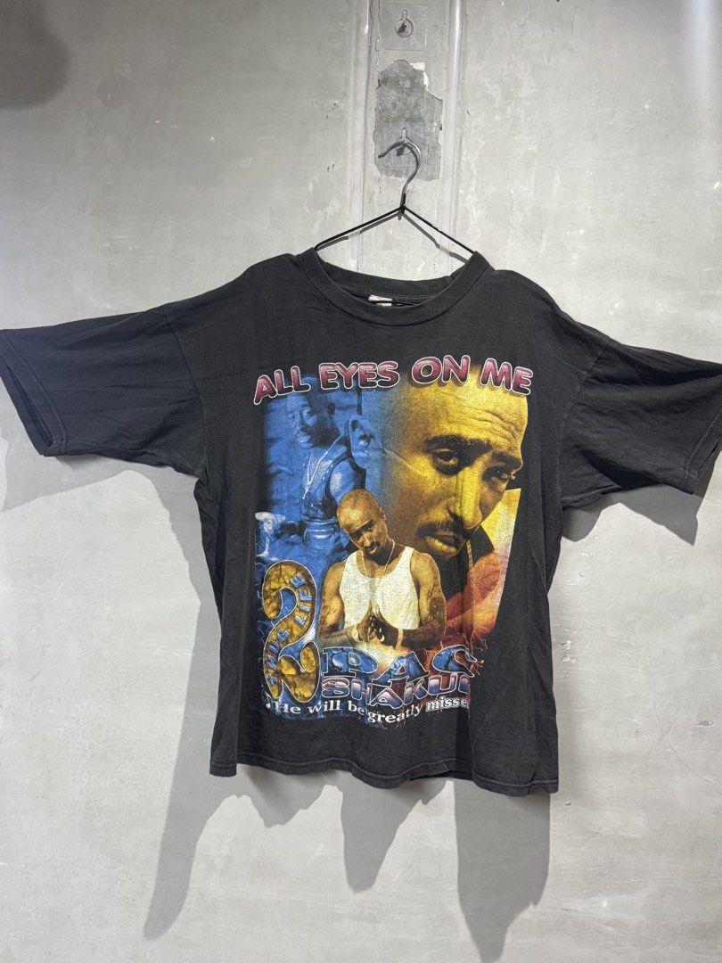 Vintage 90s tupac shakur bootleg rap tee (Category: Tshirts & Polo Shirts ) located in Manila. Submitted by allinthiswall (Listing ID 1434989556, Image 1). Description: REAL REAL AUTHENTIC RAP TEE BOOTLEG FROM 90s ALL SINGLE STITCH KILLA FADE BOXY : 23’ pit by 28’ OG VINTAGE JOINT 2PAC SHAKUR ME AGAINST THE WORLD 🌎 QC/MANILA 📍 .