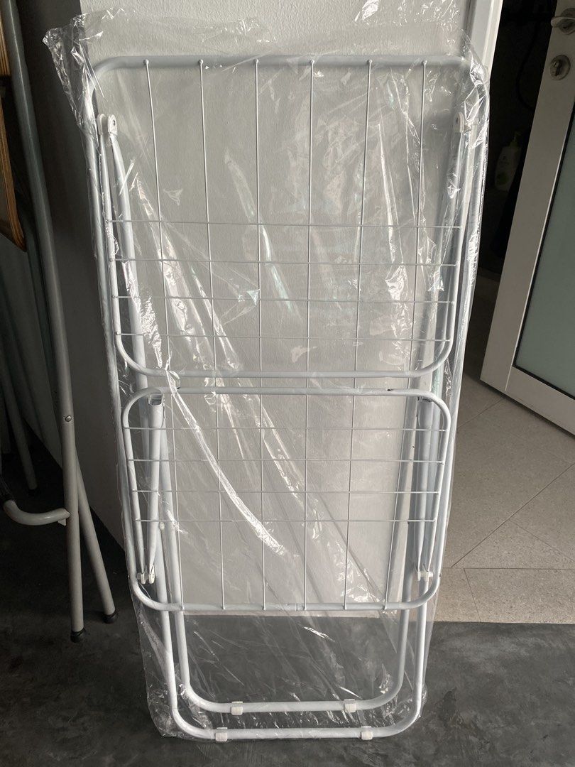 White Foldable Clothes Drying Rack - New439490498790707201
