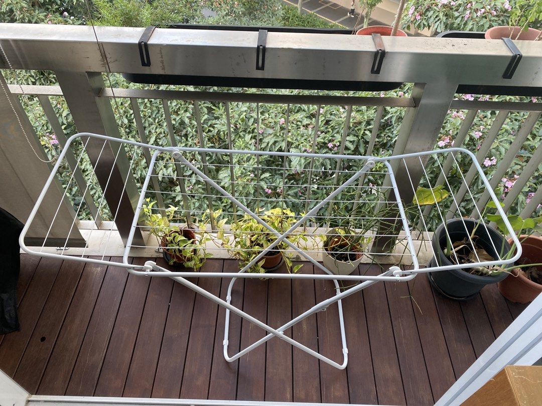 White Foldable Clothes Drying Rack - New