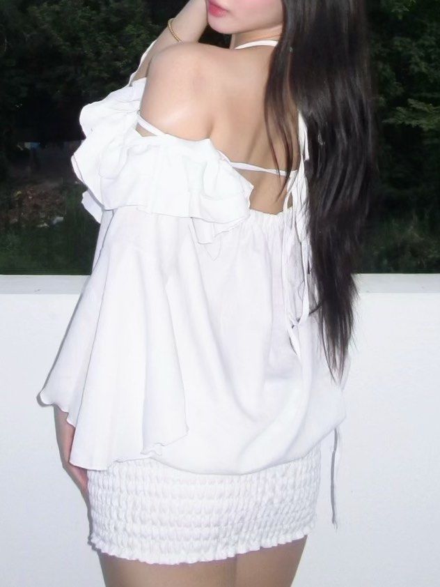White Off-Shoulder Dress (Category: Sets or Coordinates) located in Manila. Submitted by declutter_w_sam (Listing ID 1434874370, Image 2). Description: - Elegant white off-shoulder top - Ruffled details and long sleeves - Includes matching high-waisted shorts - Perfect for a casual chic look - Features a halter neck design - Made with flowing, lightweight fabric - Ideal for warm weather or evenings out.