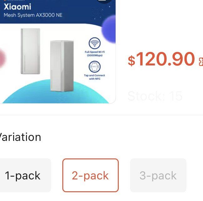 Xiaomi Mesh System AX3000 NE - 2 Pack439774027617423361