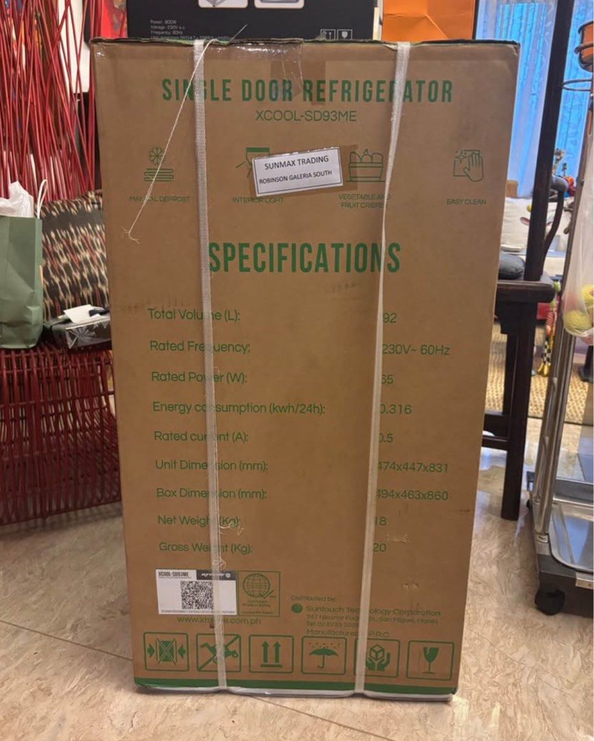 Xtreme Cool Single Door Refrigerator XCOOL-SD93ME (Category: Refrigerators and Freezers) located in Muntinlupa City. Submitted by everythingmnl (Listing ID 1434858535, Image 2). Description: .