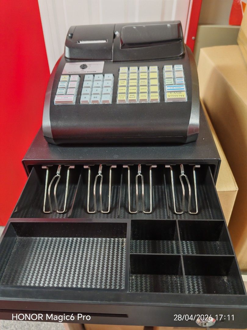 ZQ-ECR100 Electronic Cash Register with Manual