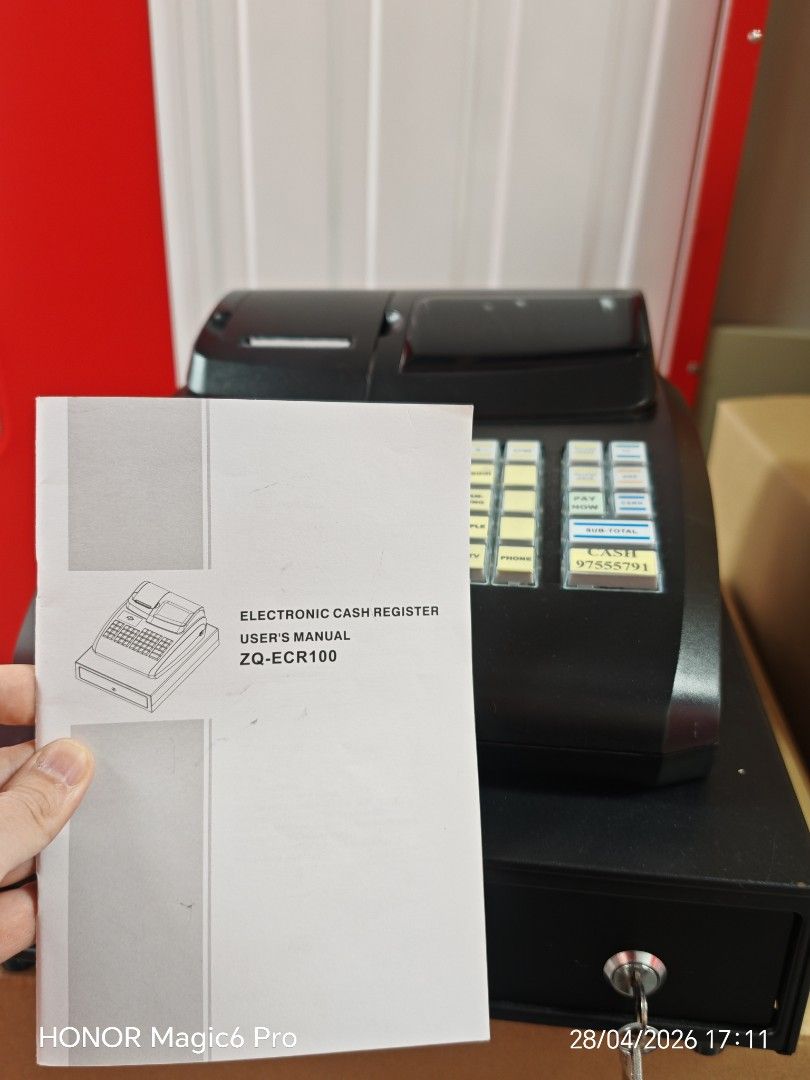 ZQ-ECR100 Electronic Cash Register with Manual439452815275468801