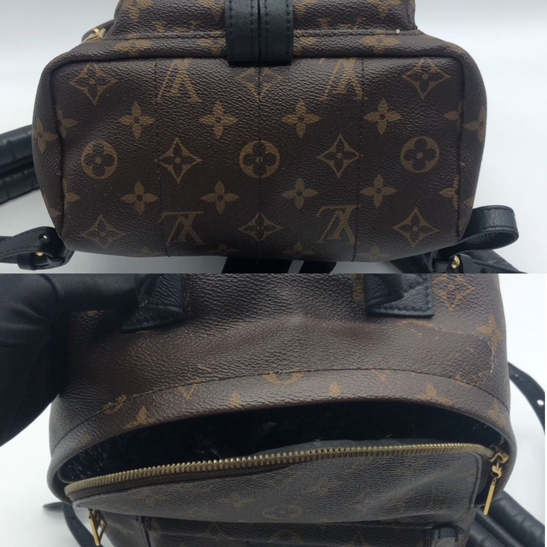 267003641 LOUIS VUITTON BAG MONOGRAM PALMSPRING PM RFID / DATE CODE (Category: Luxury Bags & Wallets) located in Taguig. Submitted by ecoring.ph (Listing ID 1435063550, Image 3). Description: ◆CONDITION: B- ◆DESCRIPTIONS: (Other defects/info:) OUTER: The body of the bag is scratched, scuffed, dirty, has peeled coating, press marks, and shows signs of use. The top handle and strap of the bag are wrinkled, scratched, scuffed, stained, dirty and hav