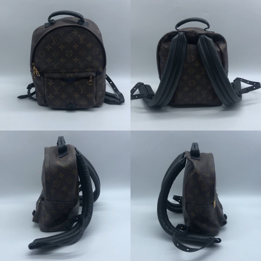 267003641 LOUIS VUITTON BAG MONOGRAM PALMSPRING PM RFID / DATE CODE (Category: Luxury Bags & Wallets) located in Taguig. Submitted by ecoring.ph (Listing ID 1435063550, Image 2). Description: ◆CONDITION: B- ◆DESCRIPTIONS: (Other defects/info:) OUTER: The body of the bag is scratched, scuffed, dirty, has peeled coating, press marks, and shows signs of use. The top handle and strap of the bag are wrinkled, scratched, scuffed, stained, dirty and hav