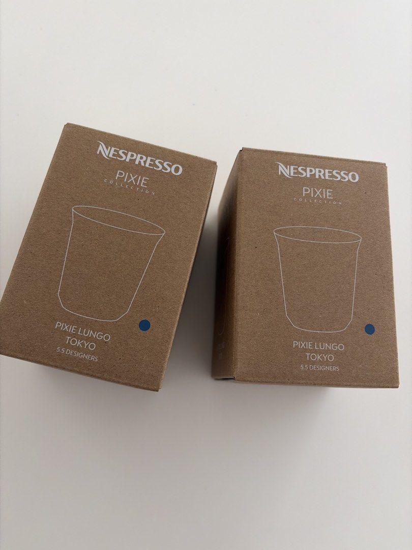 2 Nespresso Pixie Lungo Tokyo Glasses