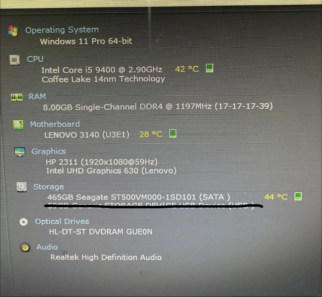 9th gen i5 Lenovo Mini Desktop440331678317301761