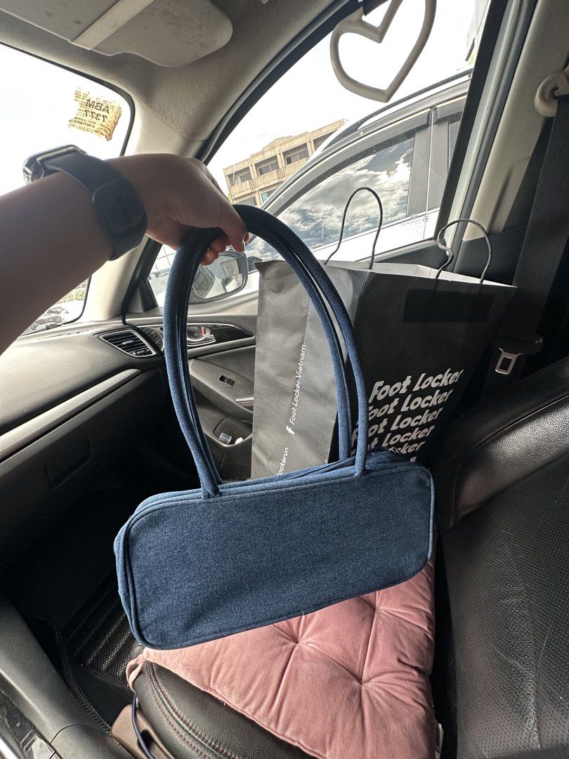 Adidas Denim Handbag/ Baguette (Category: Tote Bags) located in Antipolo. Submitted by wornbyada (Listing ID 1435009703, Image 2). Description: - Bought in vietnam - With tags attached - Includes Foot Locker paper bag.