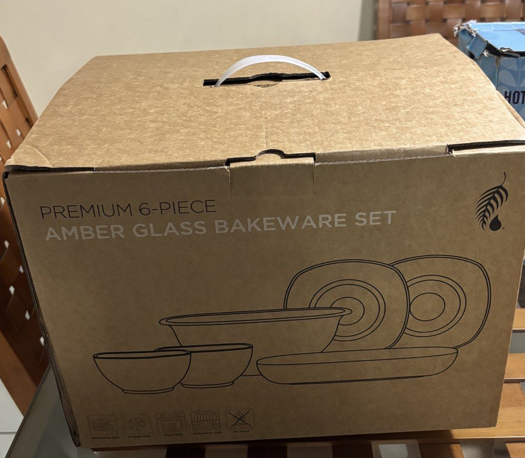 Amber Glass Bakeware Set - 6 Piece440411948843673601