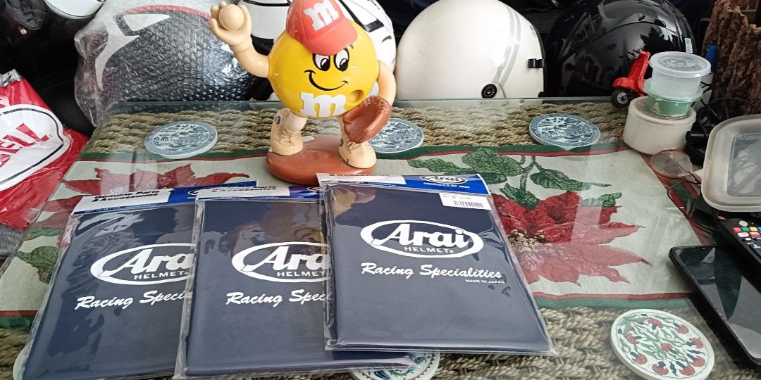 ARAI NEW IN PLASTIC SOFT BAG..FIT MOST OF ARAI HELMET (Category: Motorcycle Apparel) located in Singapore. Submitted by allhavebro (Listing ID 1435033780, Image 1). Description: BRAND NEW FROM ARAI FACTORY...