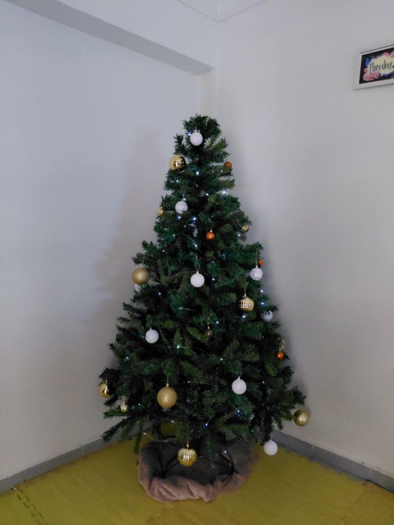 Artificial Christmas Tree with Ornaments