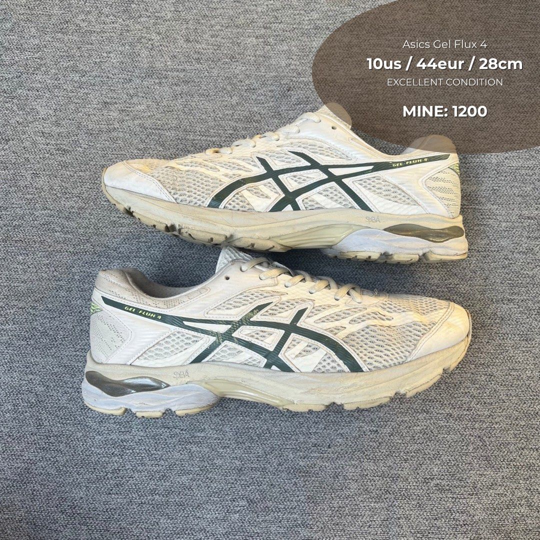 Asics Gel flux 4 (Category: Sneakers) located in Maramag. Submitted by doy.thrift (Listing ID 1435131824, Image 1). Description: EXCELLENT CONDITION MINIMAL SIGN OF USAGE FREE SF FOR SURE BUYER DM matiks.