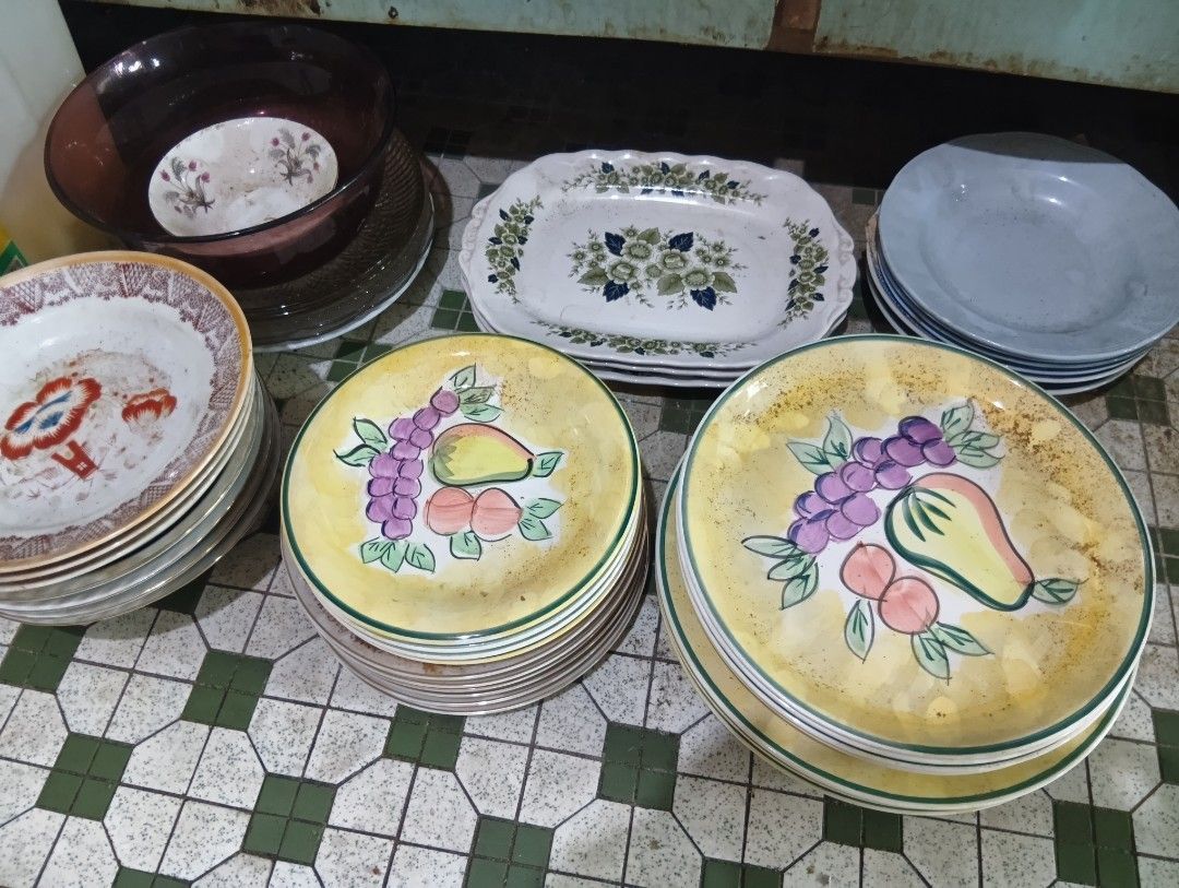 Assorted Vintage Plates - Various Designs440409197066342401