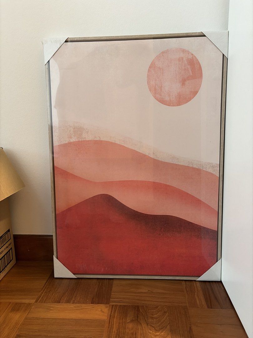Bed and Bath- Framed Abstract Landscape Wall Art