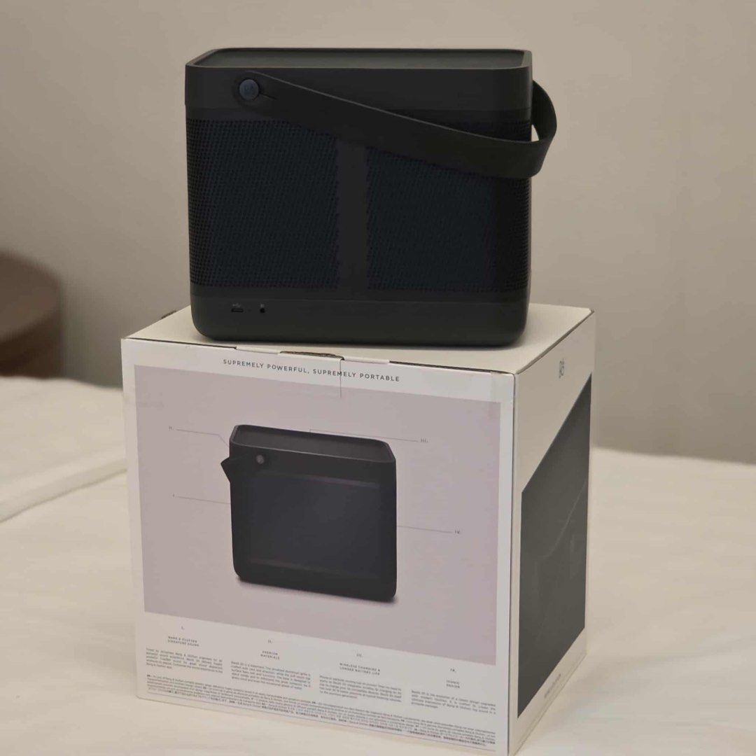 Beolit 20 Bang & Olufsen Portable Bluetooth Speaker (Category: Soundbars, Speakers & Amplifiers) located in Pasig City. Submitted by ecrz19 (Listing ID 1435084207, Image 2). Description: B&O | Beolit 20 • Bang & Olufsen | Portable Bluetooth Speaker (from the makers of B&O Beosound Beoplay Beovision Beolab Series) Body: Bang & Olufsen / B&O Beolit 20 Bluetooth speaker Black Anthracite colour BRAND NEW, ONLY OPENED TO TEST We can video call if you 