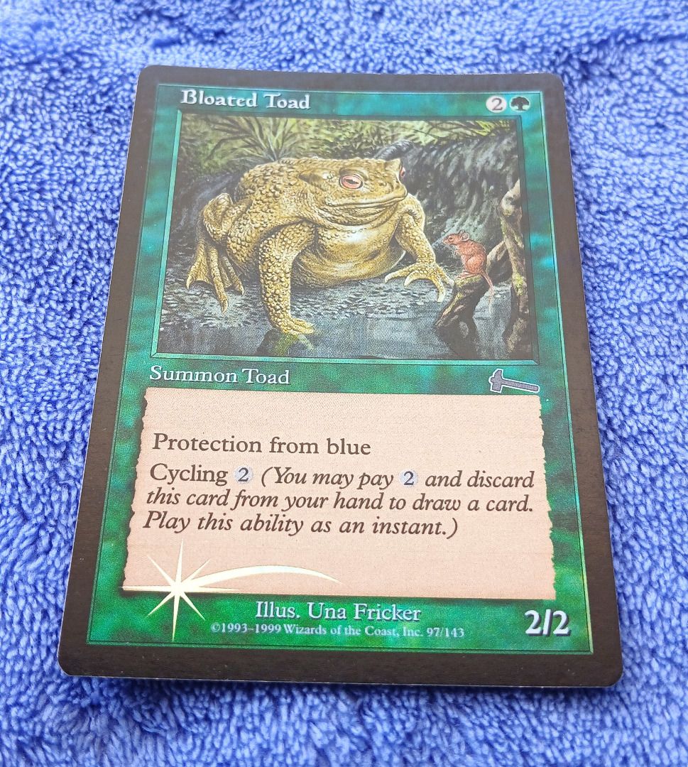 Bloated Toad Foil Version Urza's Legacy Magic the Gathering TCG Card ...