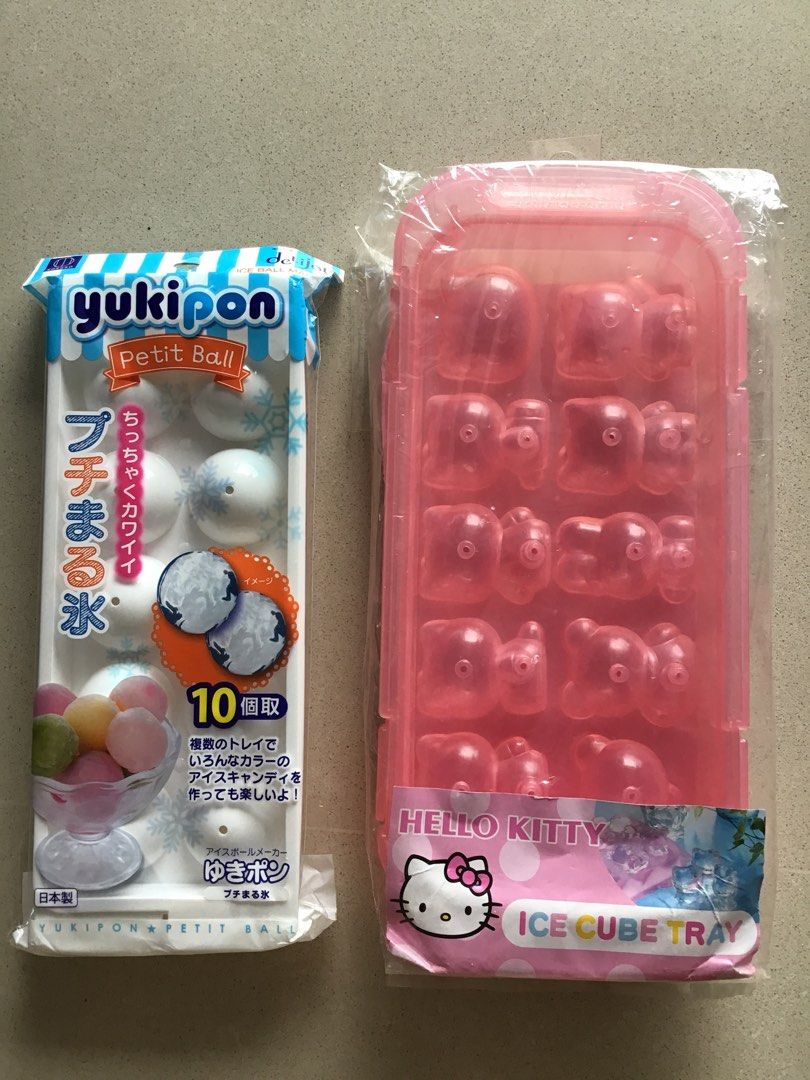 BN Hello Kitty & Yukipon Ice Cube Trays