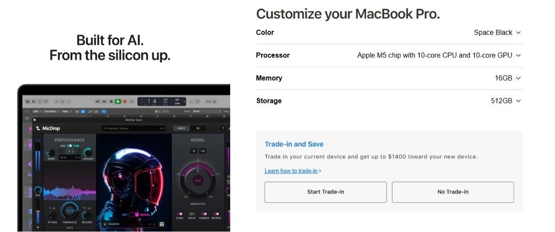 BNIB 14 Inch MacBook Pro M5 16/512