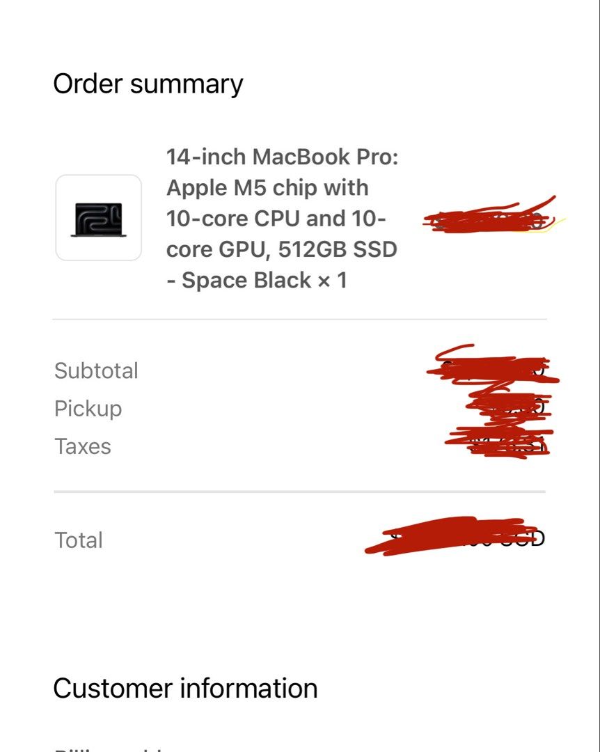 BNIB 14 Inch MacBook Pro M5 16/512440098737200179201
