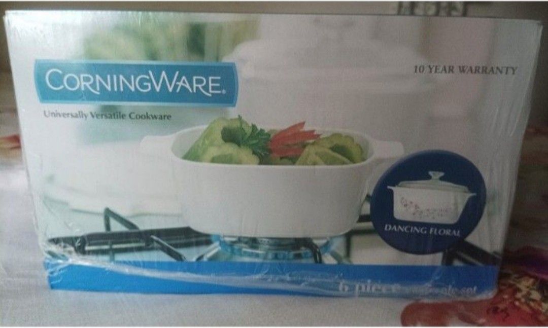 BNIB CorningWare Dancing Floral 6-Piece Casserole Set440045242795304962