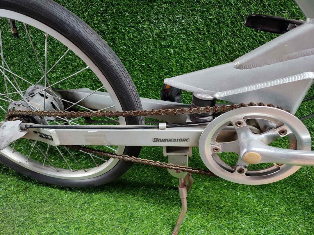 Bridgestone Transit 20" Folding Bike Japan Surplus (Category: Bicycles) located in Valenzuela. Submitted by haponbikessurplus (Listing ID 1435007116, Image 3). Description: BRIDGESTONE TRANSIT 20" ALLOY FRAME 3 SPEED COLOR: SILVER Disclaimer: Product color may slightly vary due to photographic lighting sources or your screen settings. .