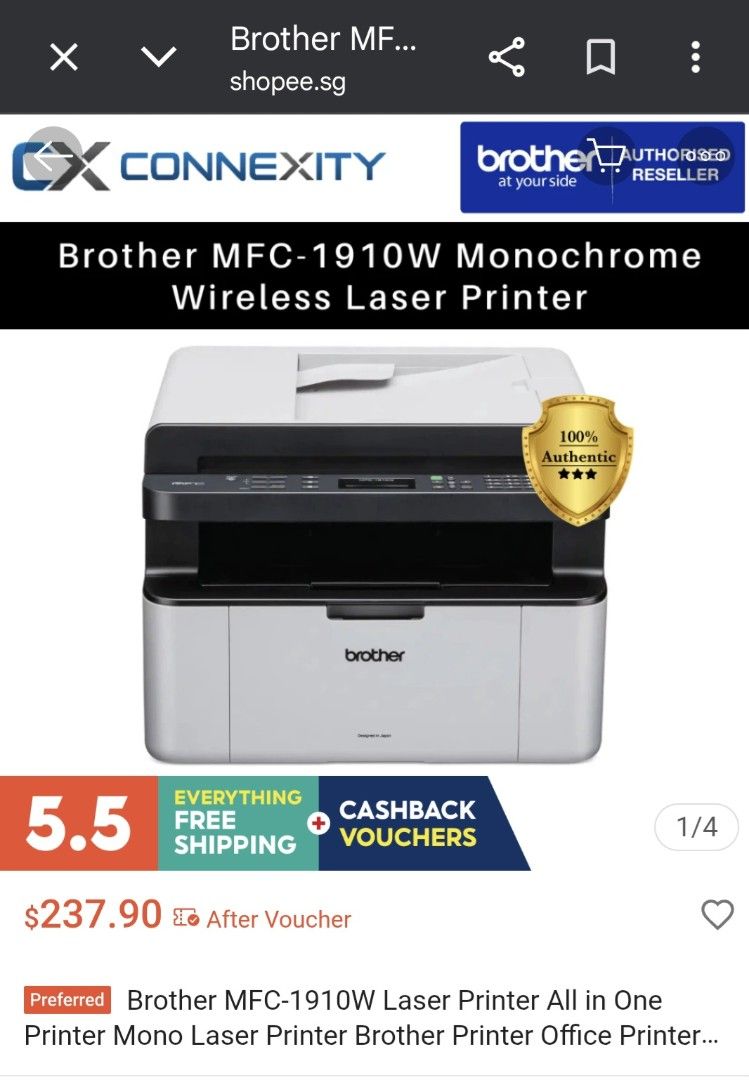 Brother 3in1 Laser Printer/Copier/Scanner440224413186140163