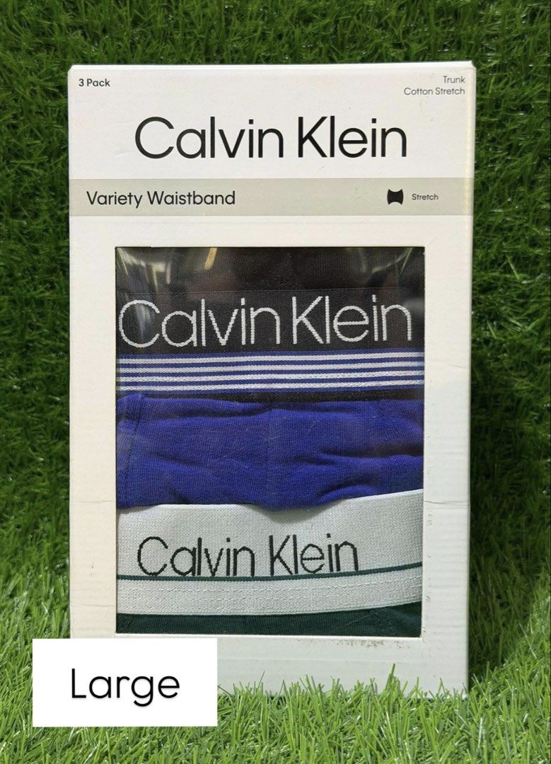 Calvin Klein 3 Pack Boxer Brief - LARGE (Category: Underwear) located in Santa Rosa. Submitted by miqboutique (Listing ID 1435084270, Image 1). Description: CK Boxer Briefs Large ₱1,999 + SF • Ready to ship • Guaranteed Original Fb page: Miq's Boutique.